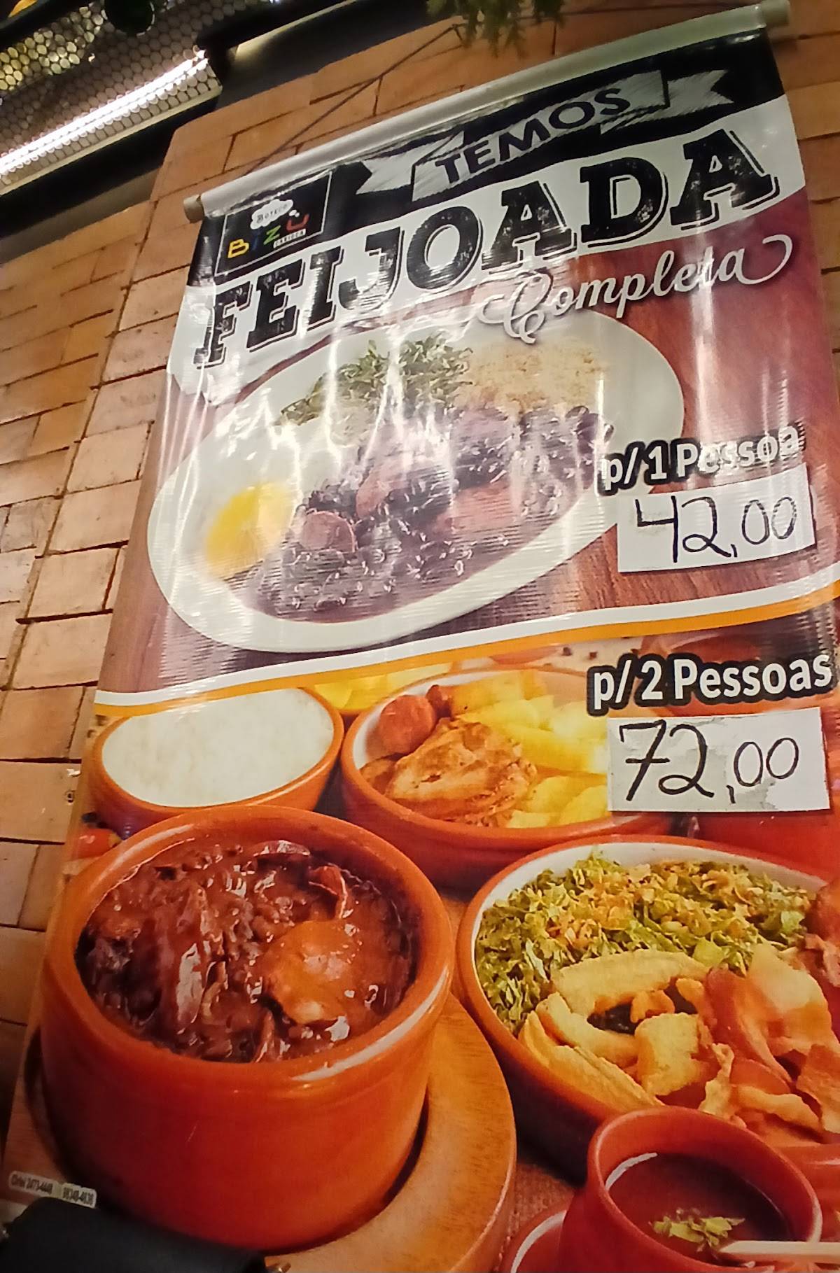 Boteco Bizu Carioca cardápio