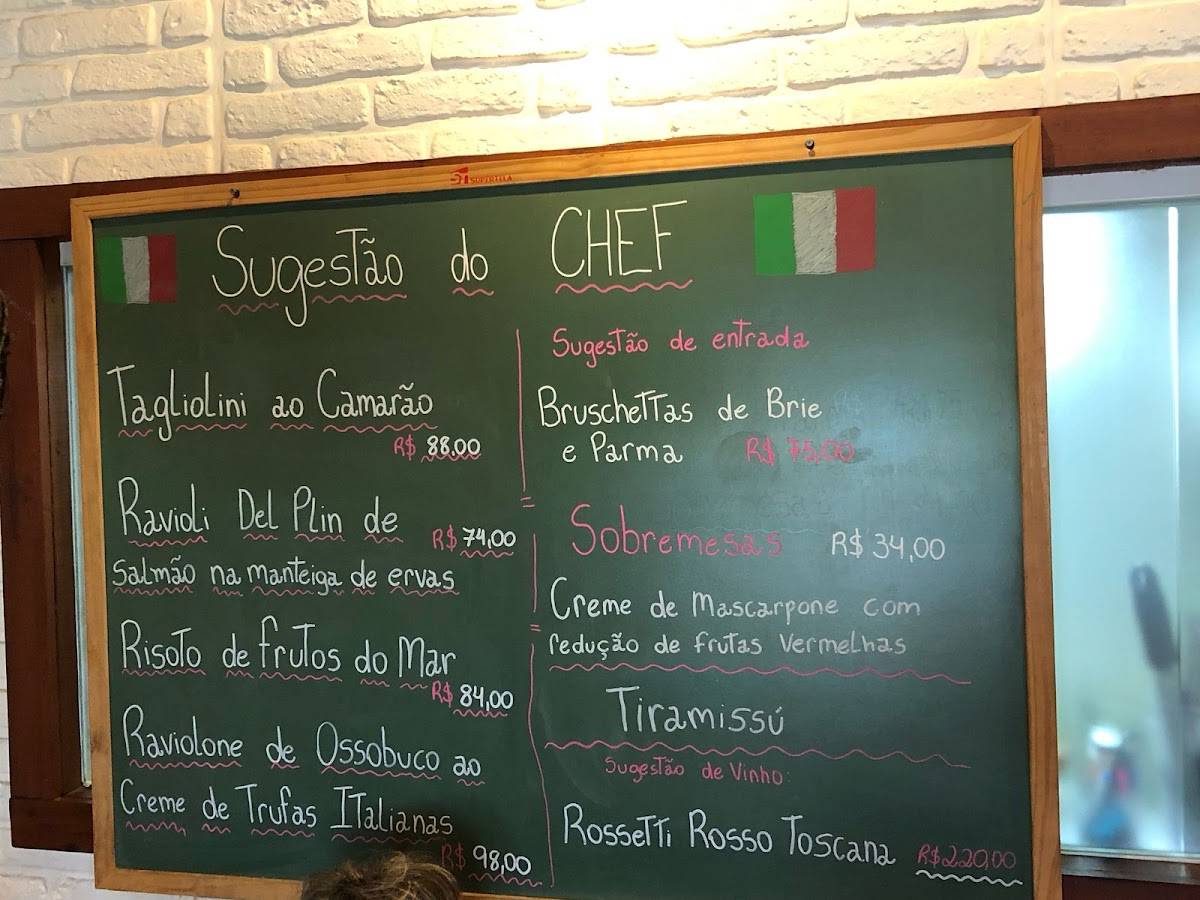 Bravissimo cardápio