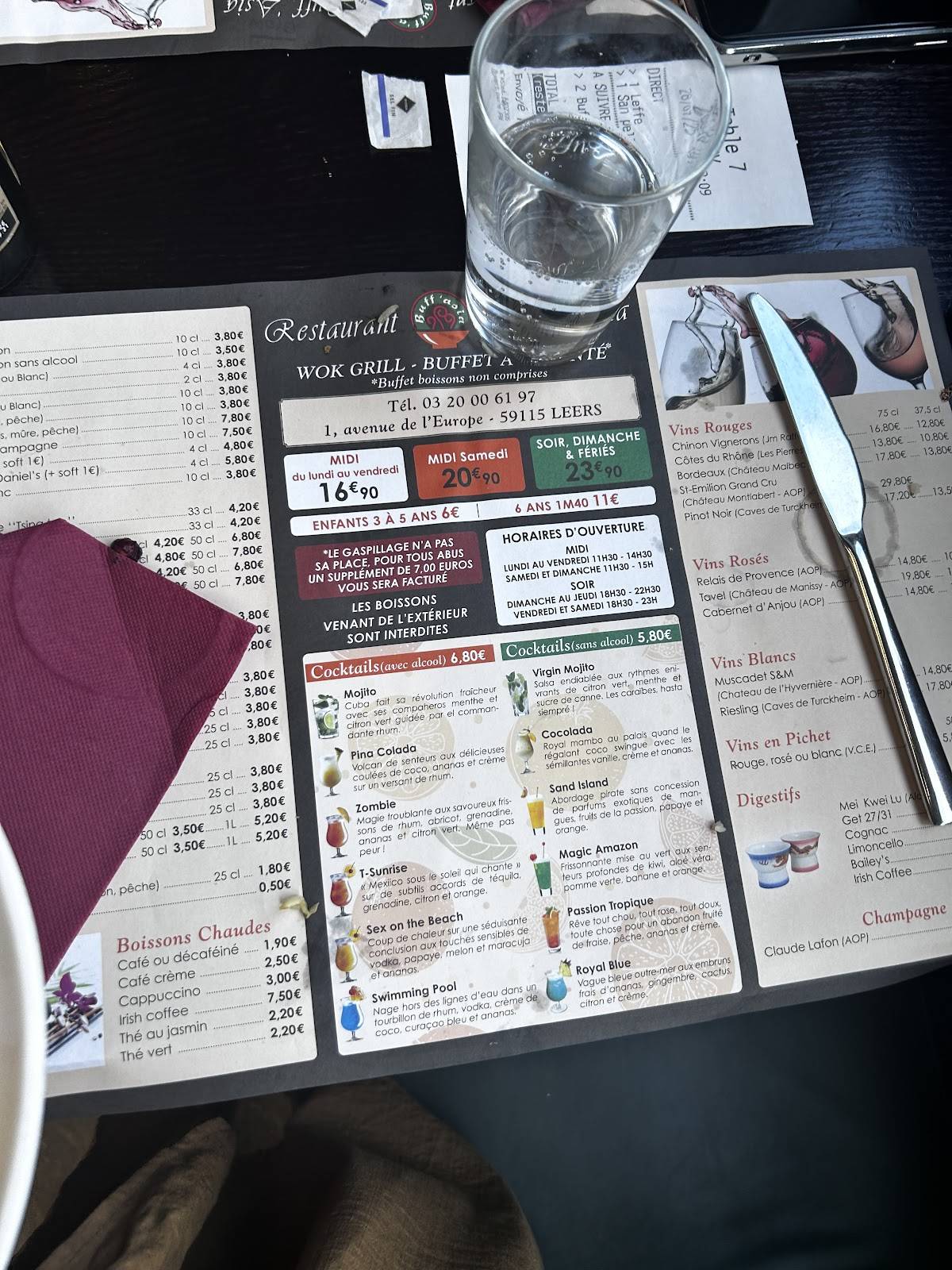 Menu de Buff asia