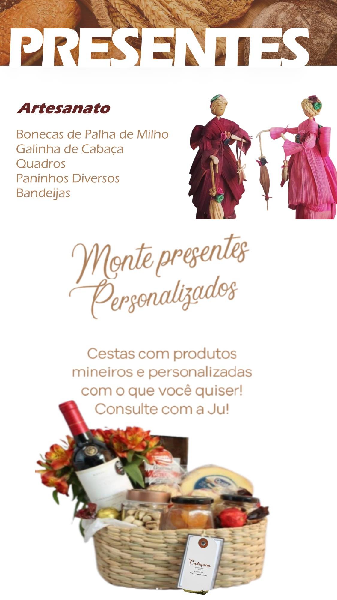 Cadiquim cardápio