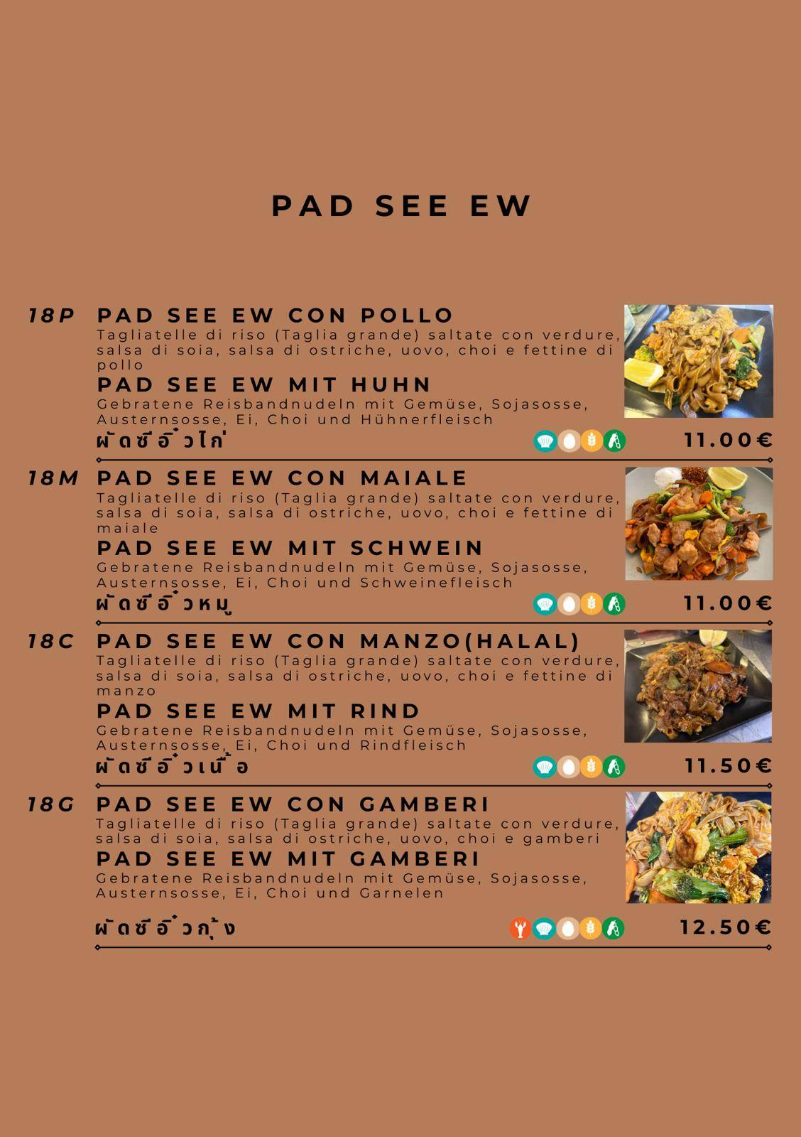 Menu di Café Bai Bua 