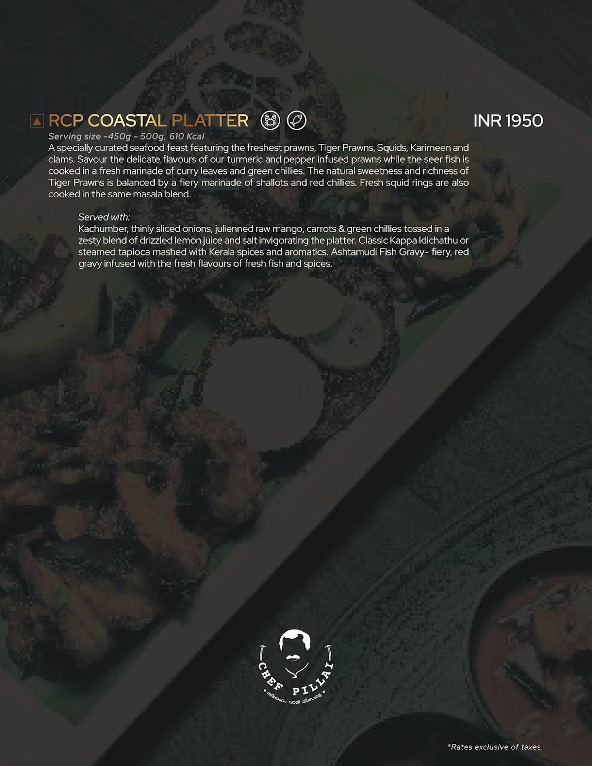 Restaurant Chef Pillai Kochi menu