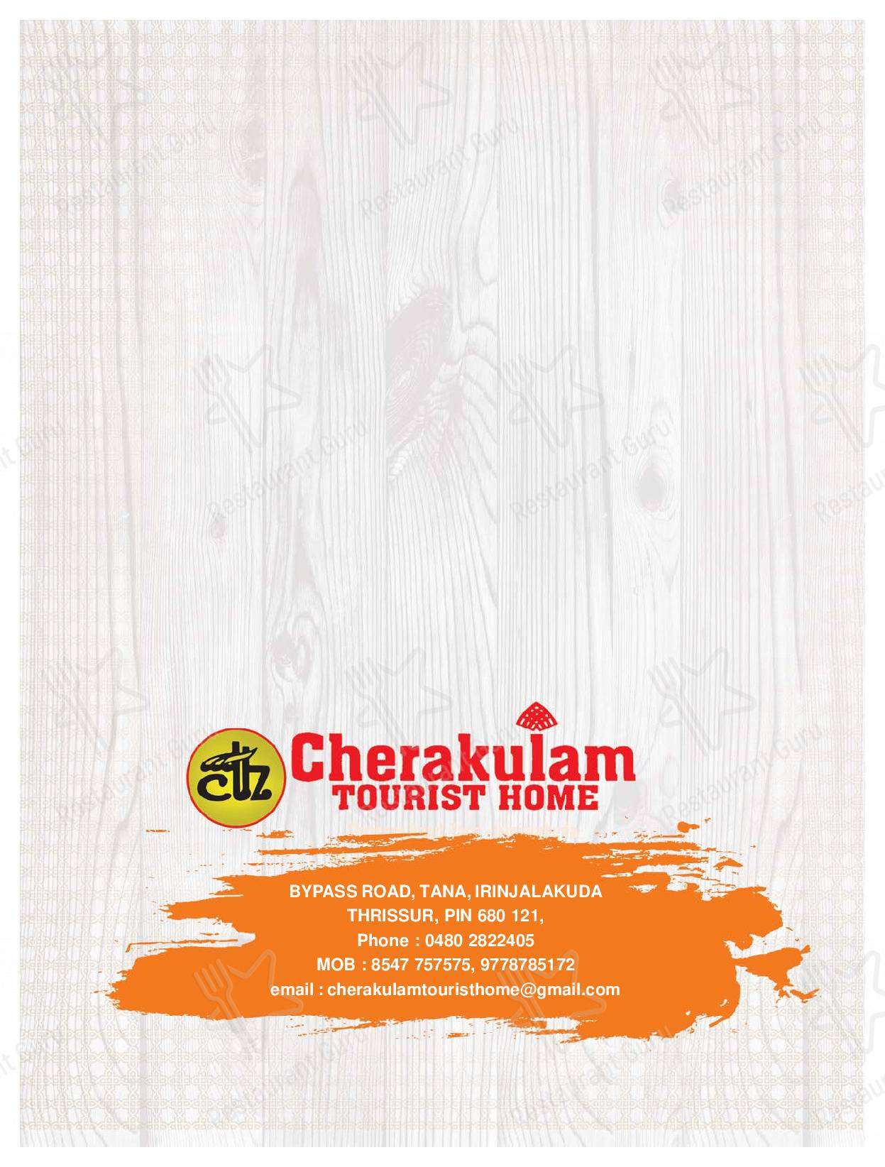Cherakulam Tourist Home menu - dishes and beverages