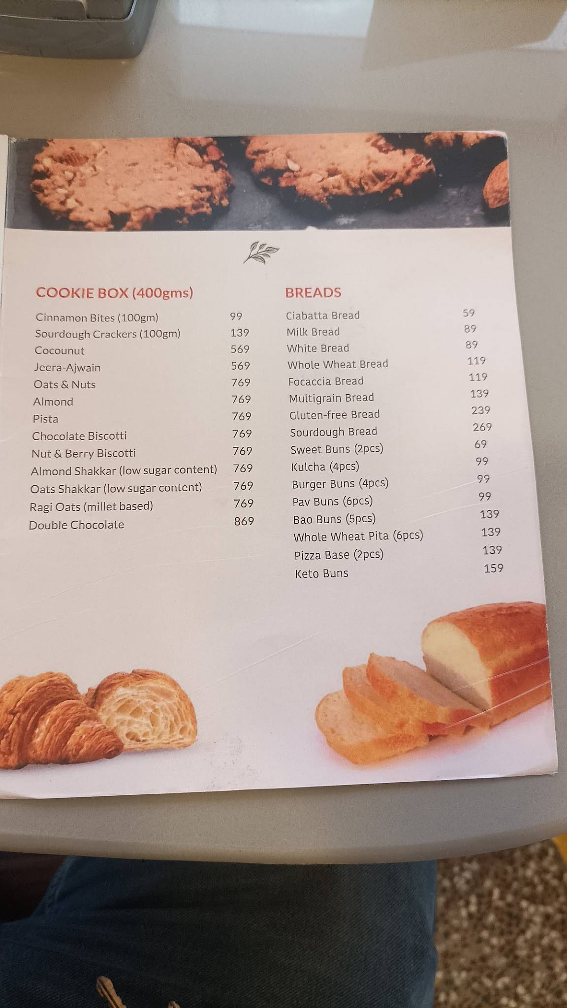 Chhota Banaras menu