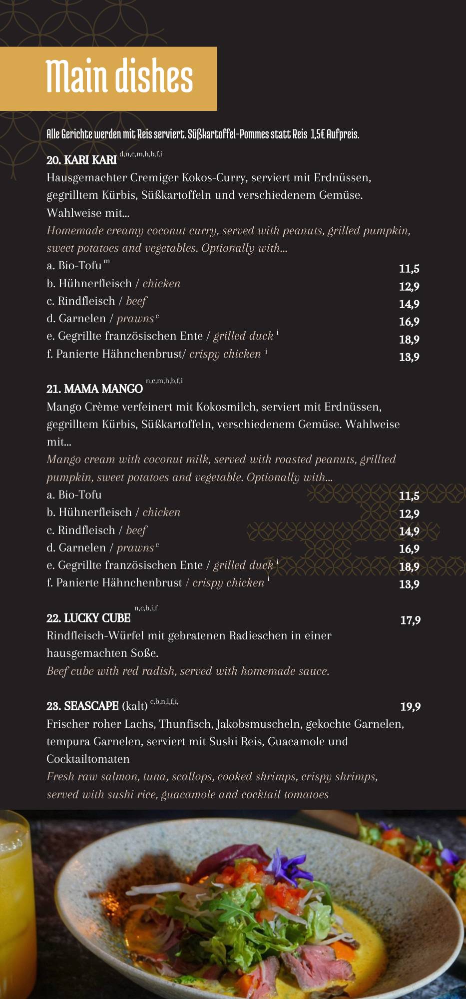 Menu de Chido Restaurant
