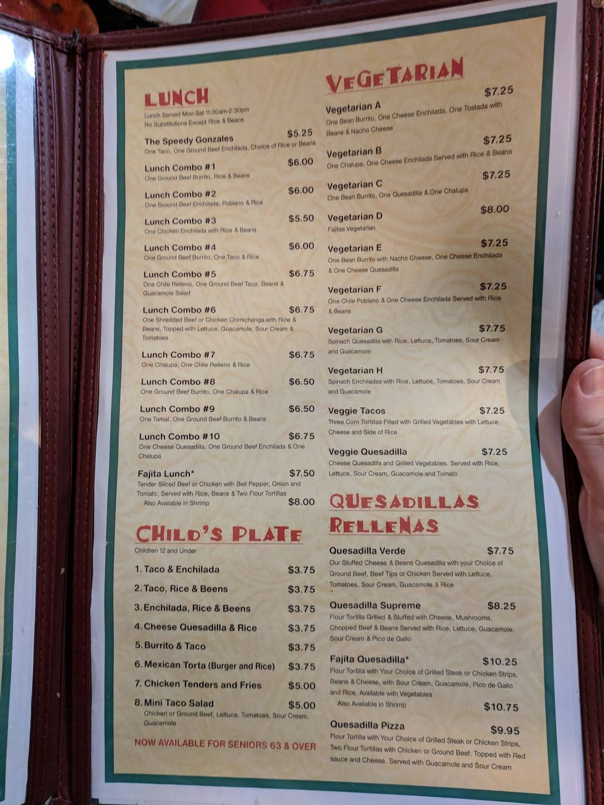 Menu At El Campesino Restaurant Canton Cleveland Ave Nw
