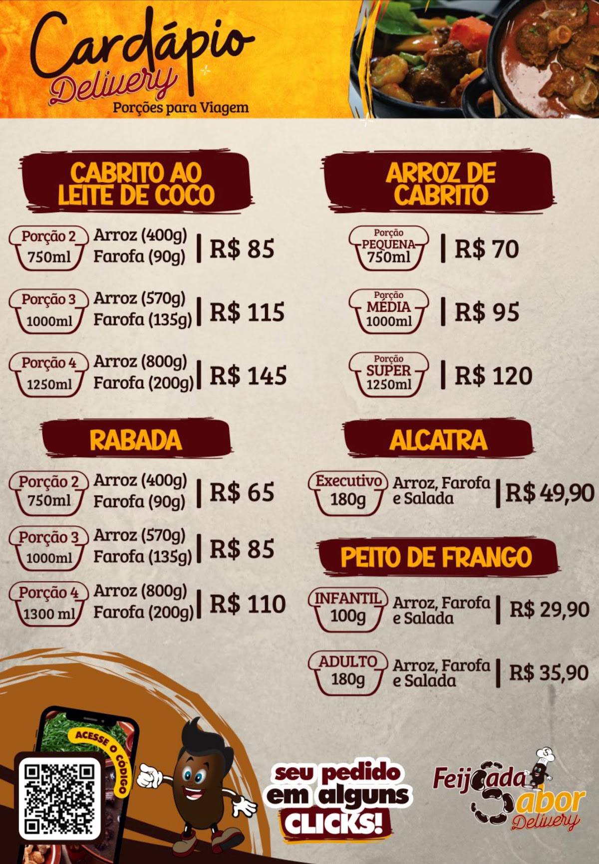 FEIJOADA SABOR cardápio