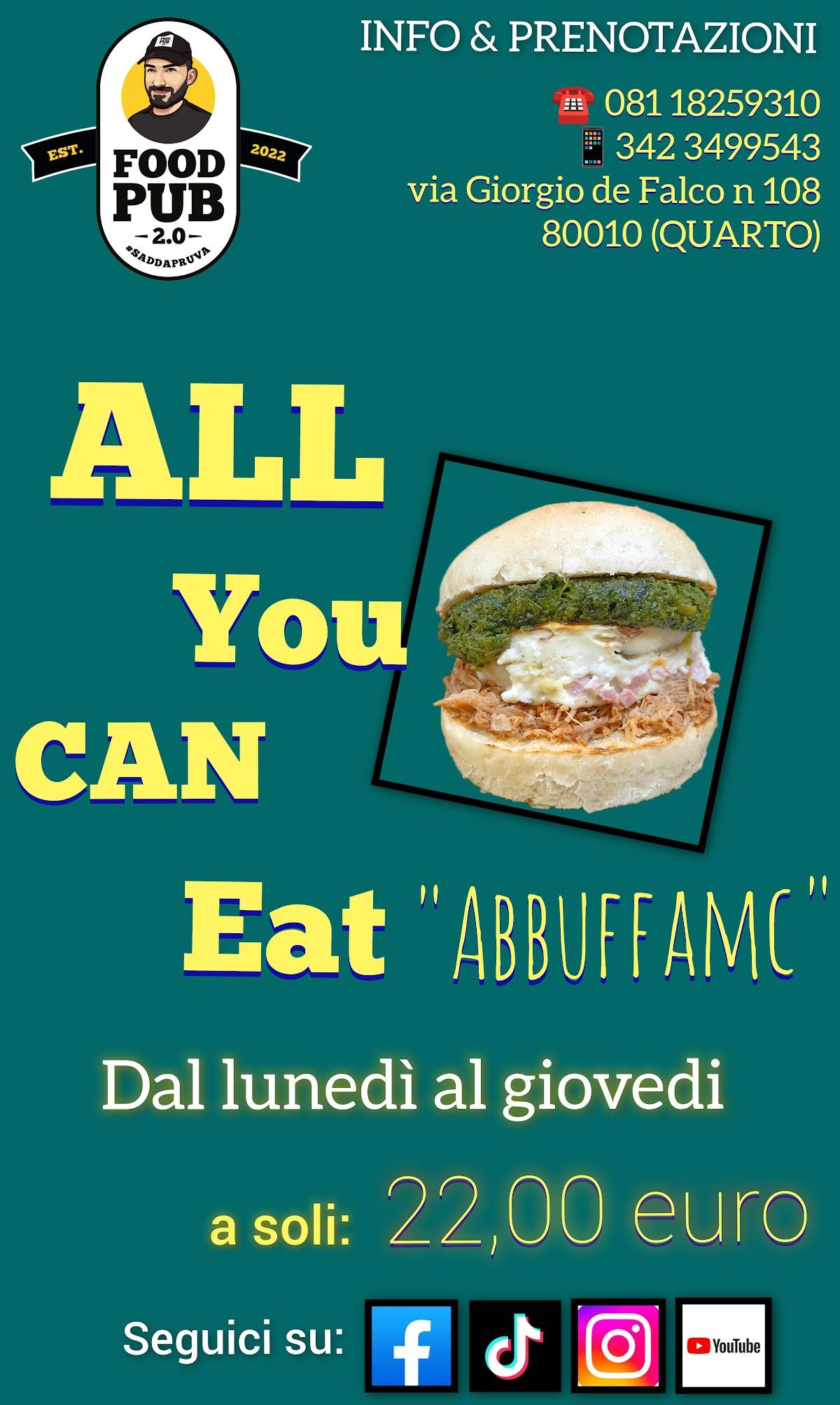 Menu di Foodpub2.0 