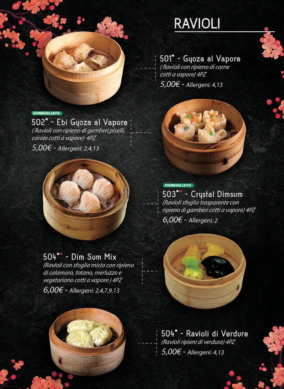 Menu di Ristorante Giapponese Fujisan 
