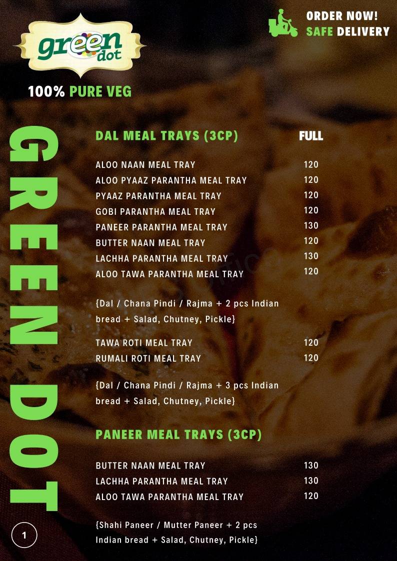 Green Dot menu