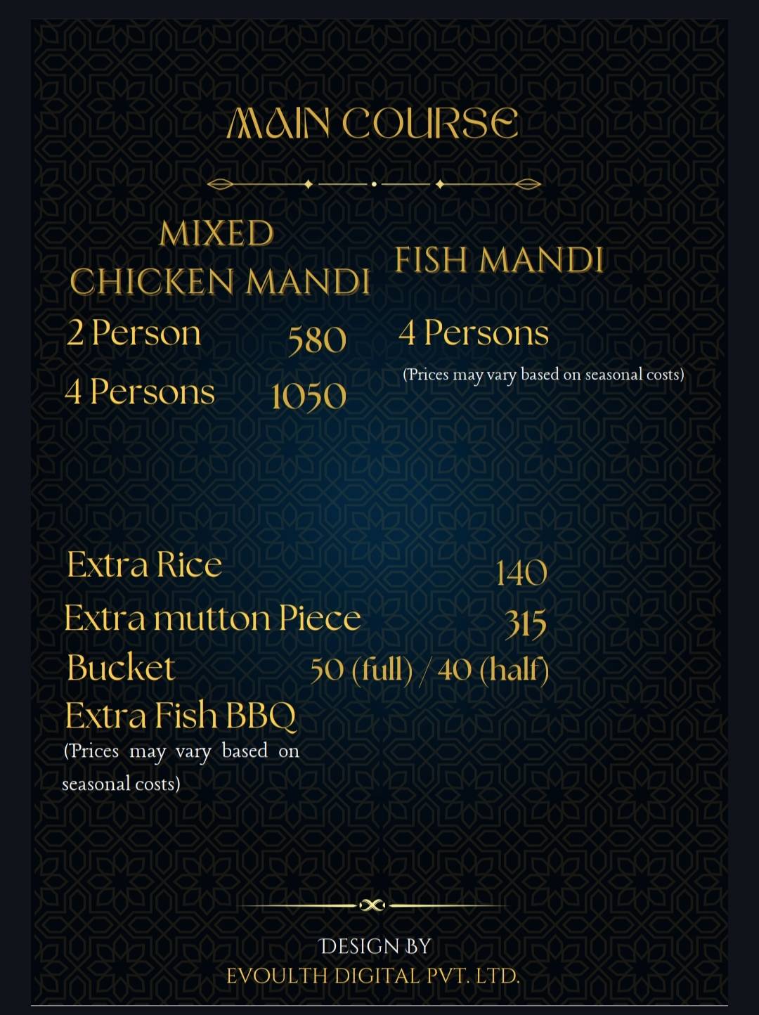 Istanbul Kitchen menu