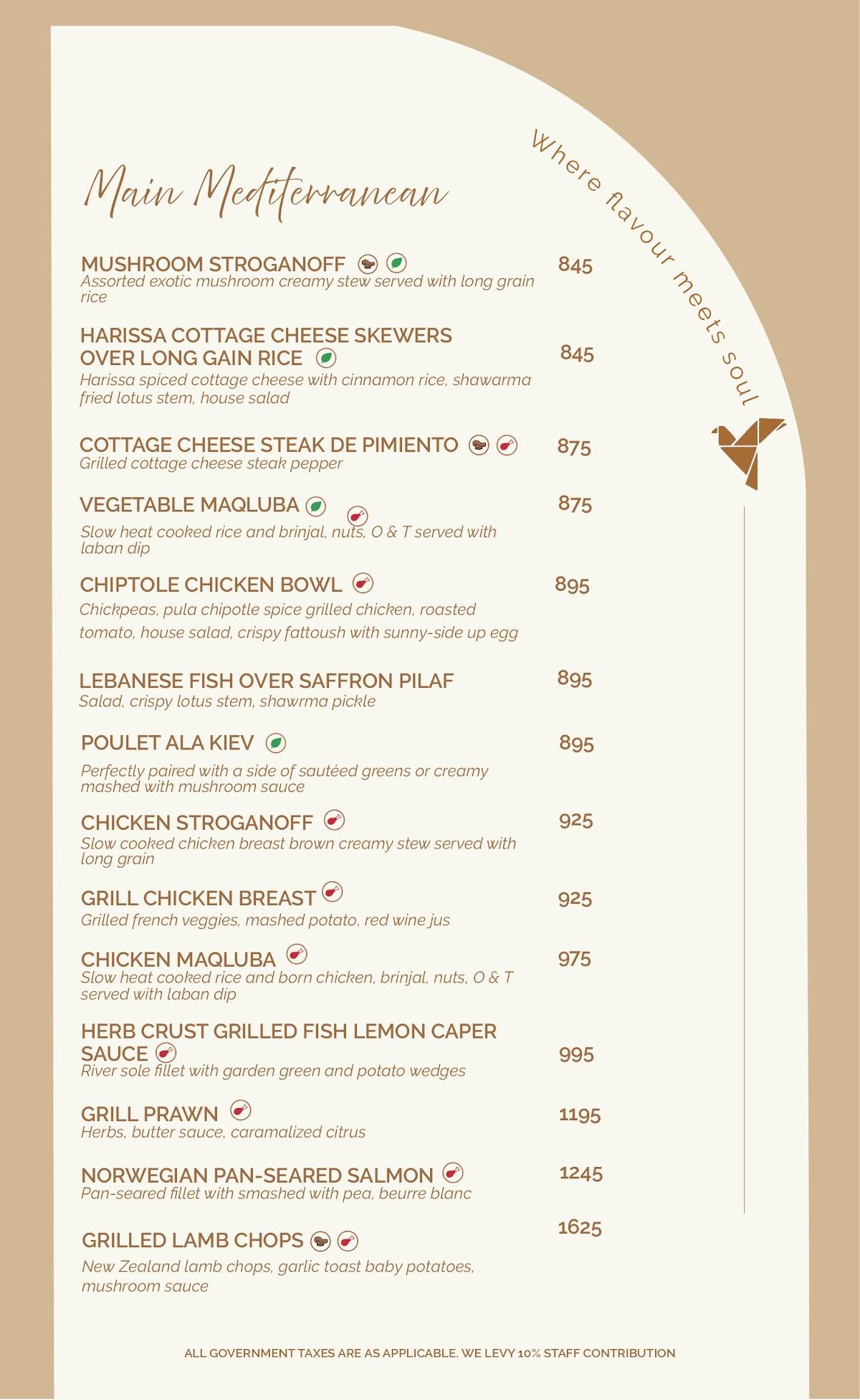 Ivoryy.Delhi menu