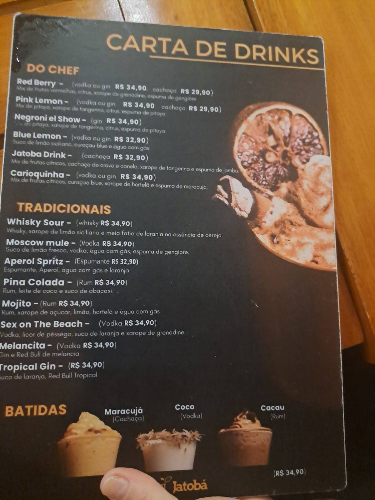 Restaurante Jatobá - Costela no Fogo de Chão cardápio