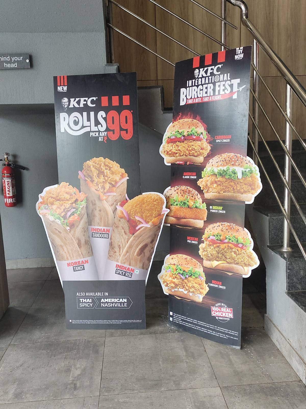 KFC menu