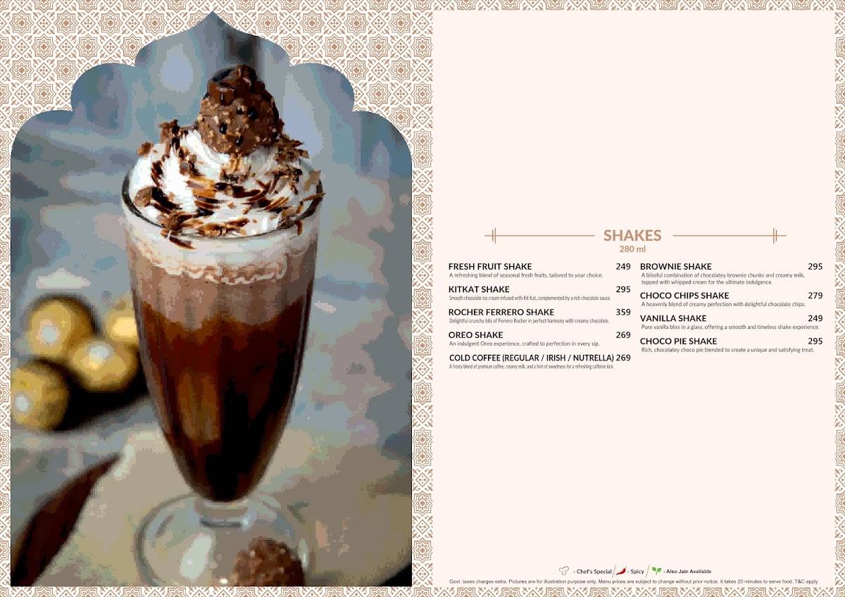 Kake Di Hatti - Gandhinagar menu