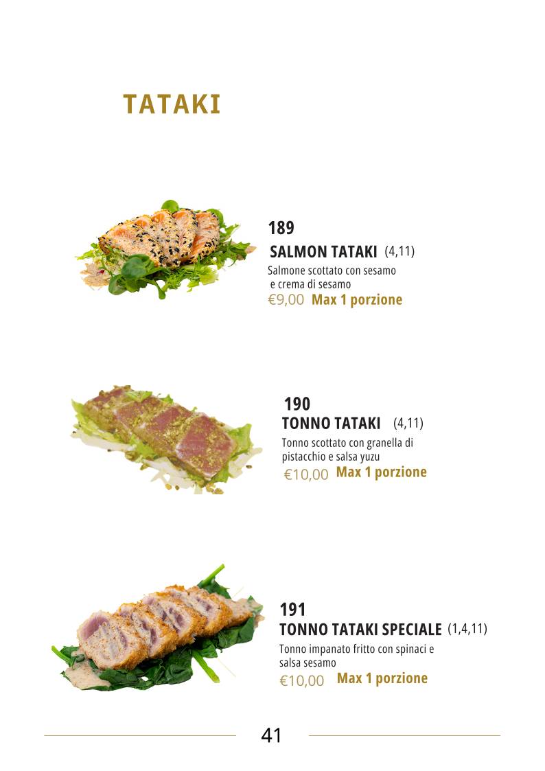 Menu di Kujira Sushi Restaurant 