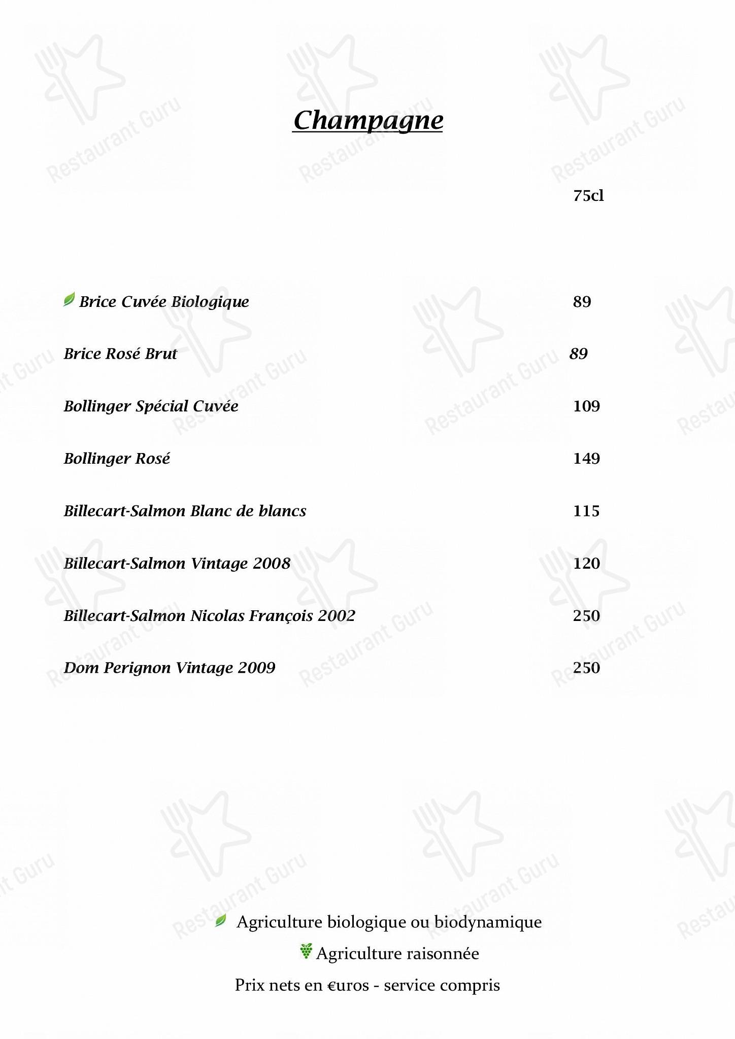 L'Opidom dans Fondettes - Dinner Menu