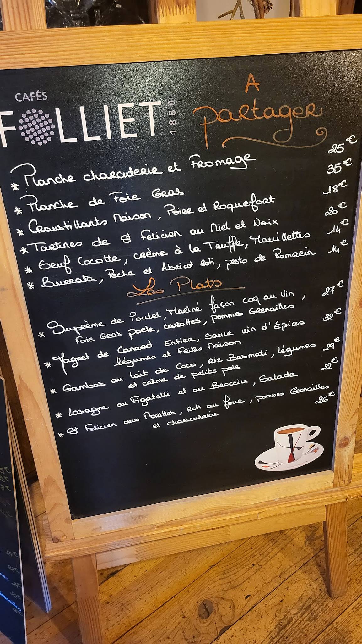 Menu de Le Bar à Vin Restaurant