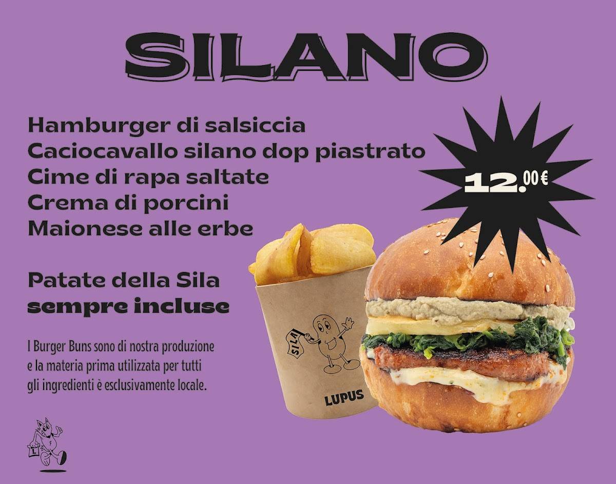 Menu di Lupus - Il panino di Loricaly 