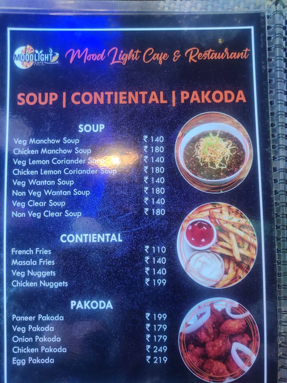 MOOD LIGHT CAFE menu