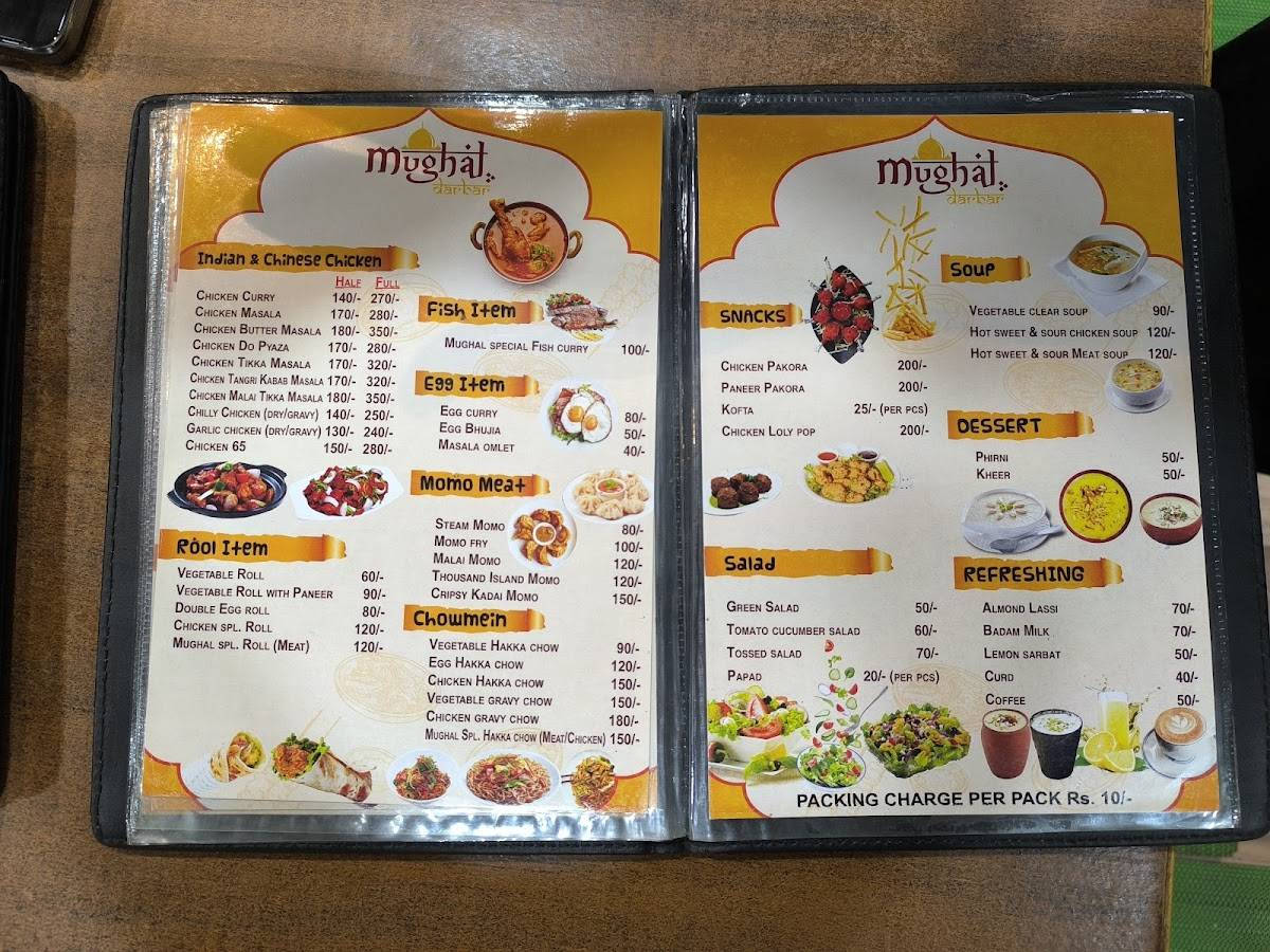 MUGHAL DARBAR HOTEL & RESTAURANT menu