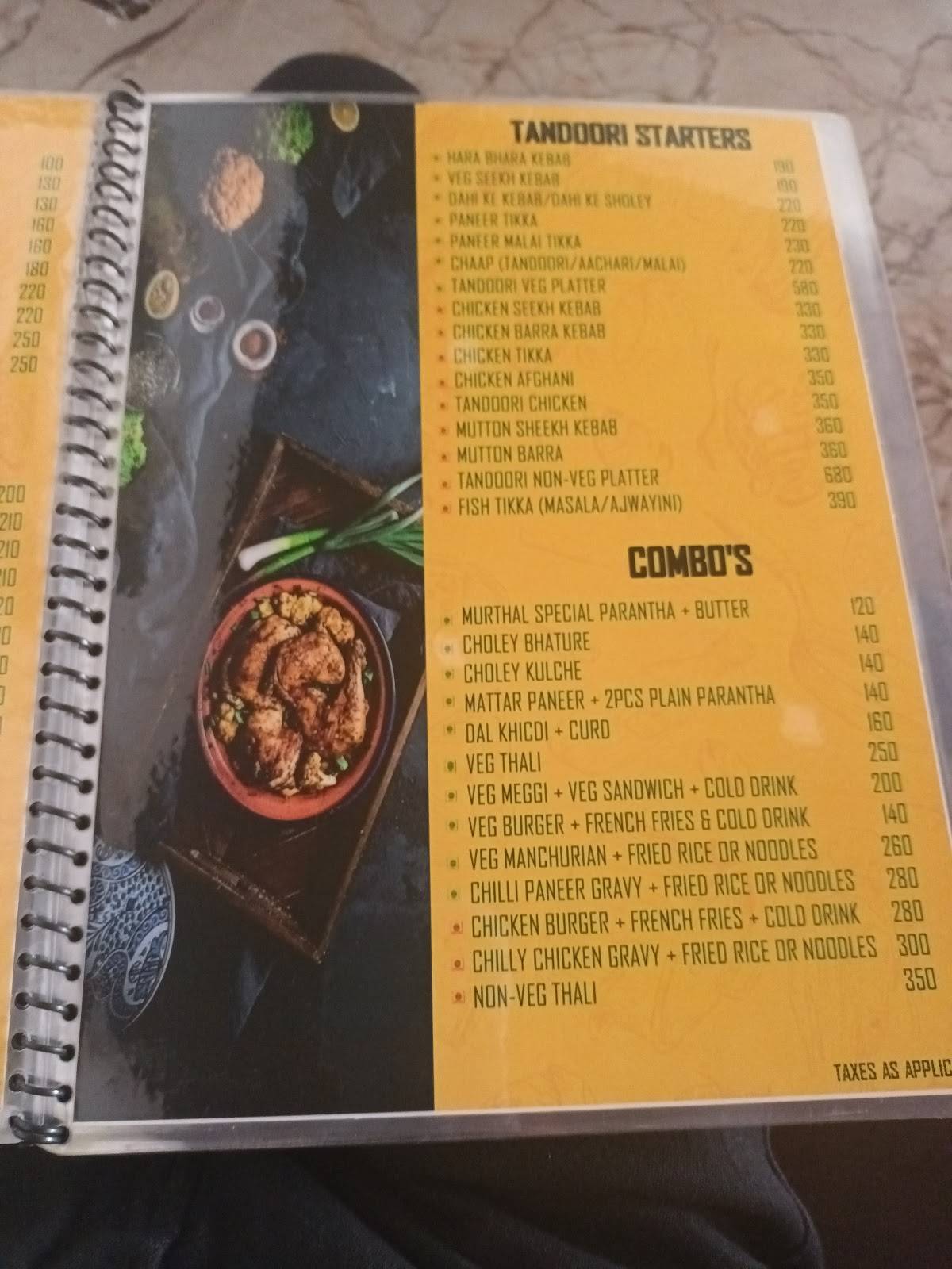 Menu at Mango Tree Party Lawn & Cafe Restaurant, Rewa
