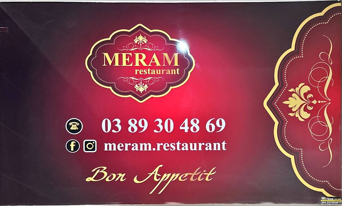 Menu de Restaurant Meram Colmar
