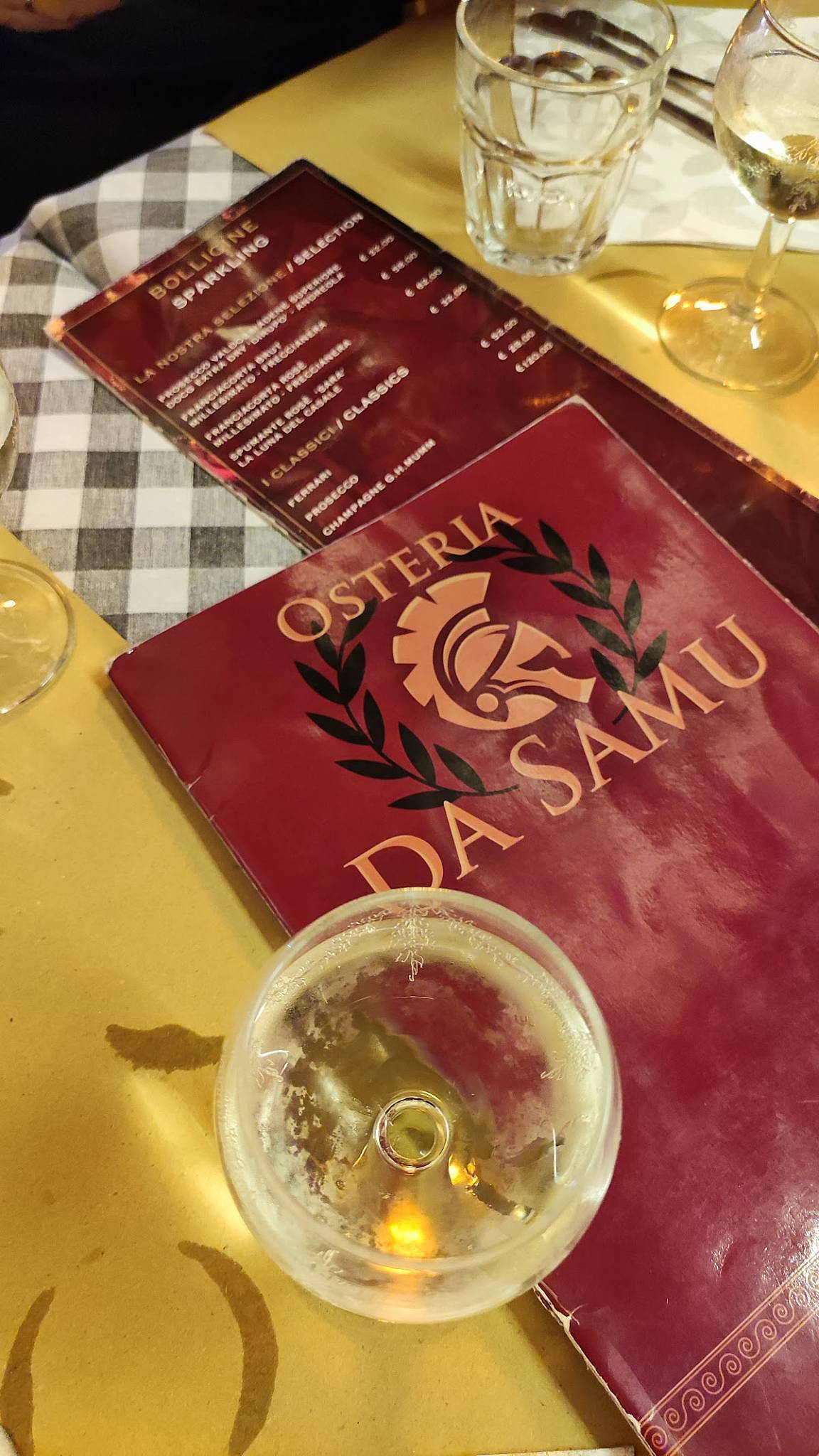 Menu di OSTERIA DA SAMU 