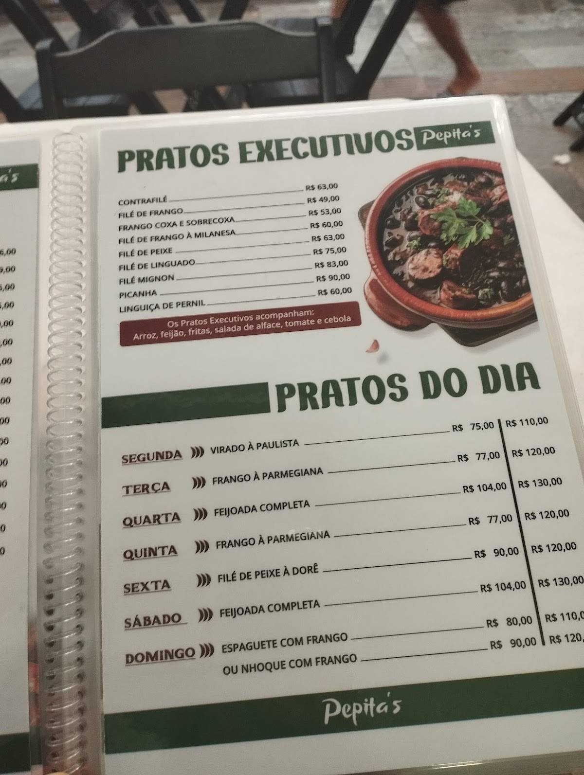Pepita's Pizzas e Lanches cardápio