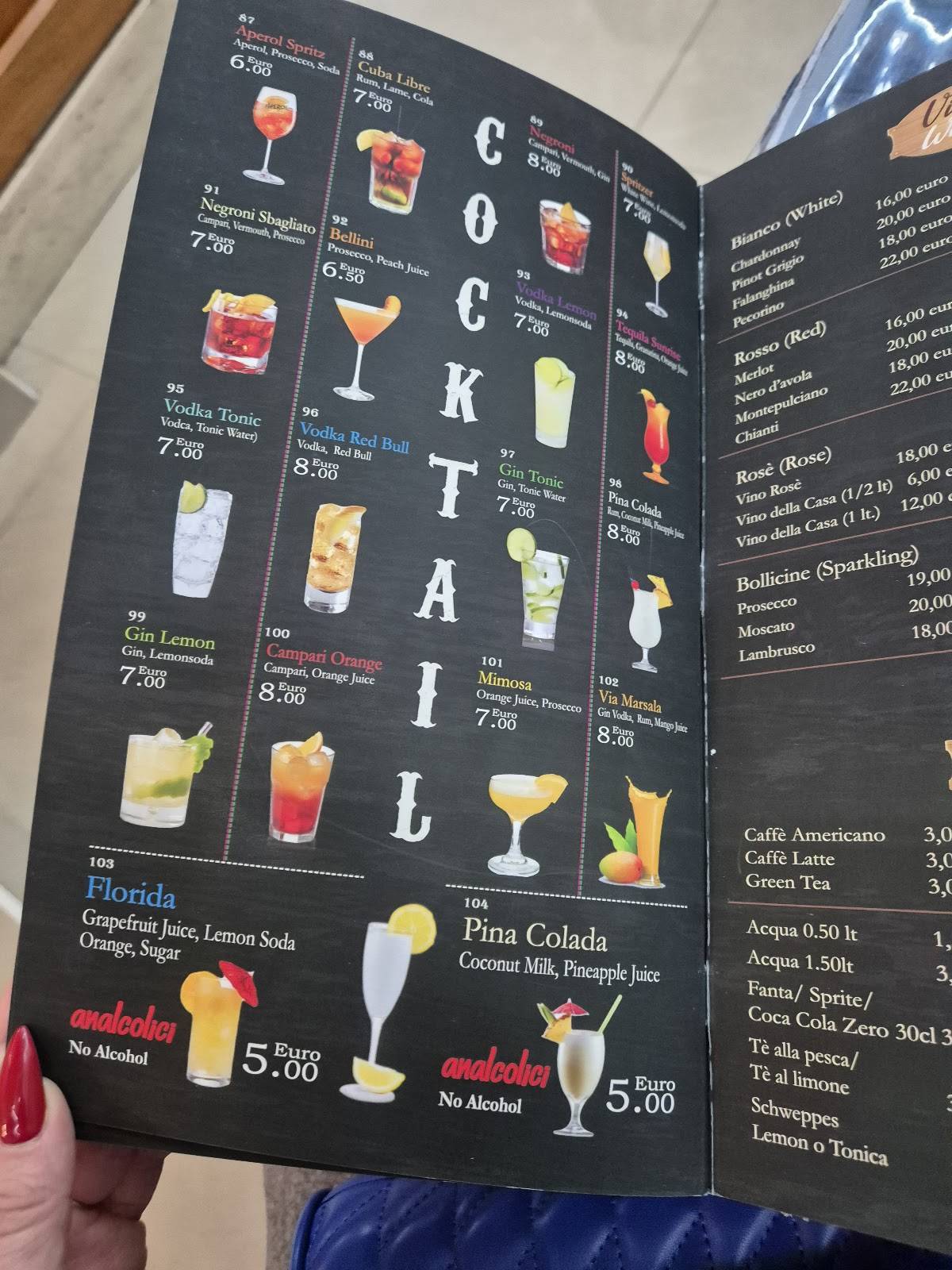 Menu di Ristorante Pizza Express 