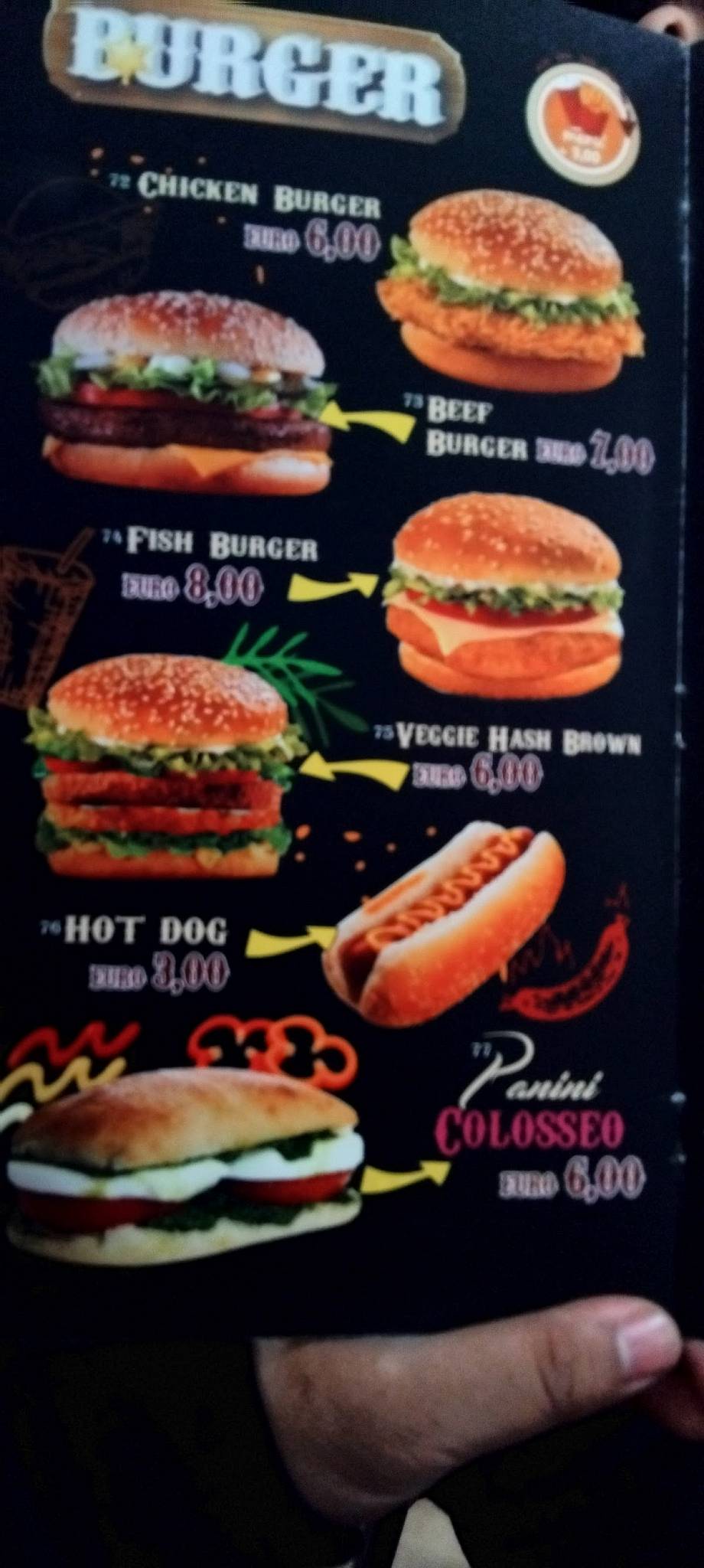 Menu di Ristorante Pizza Express 