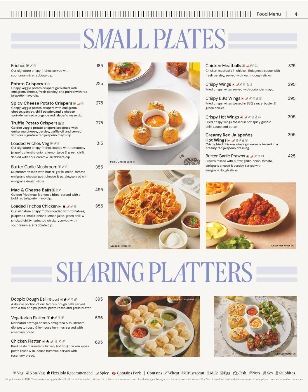 PizzaExpress menu