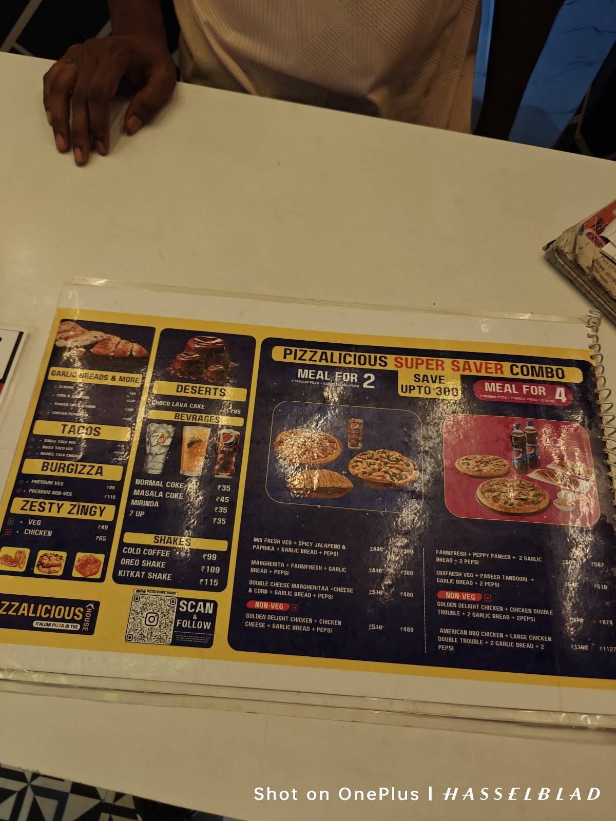 Pizzalicious House menu