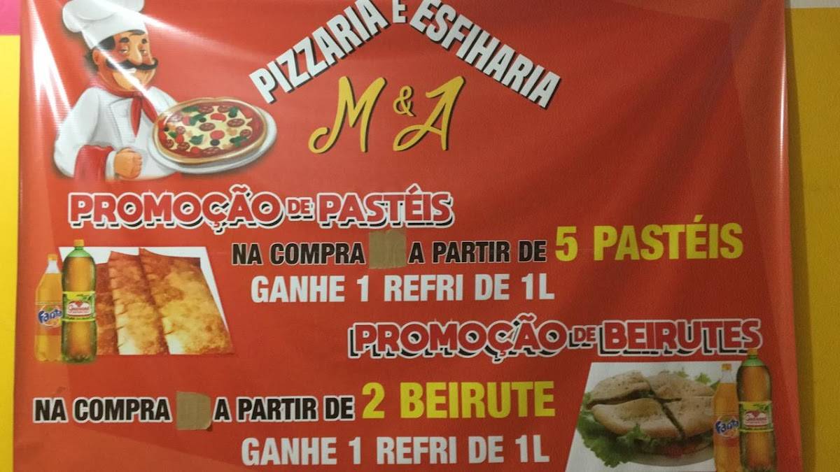 Pizzaria e Esfiharia M&A cardápio