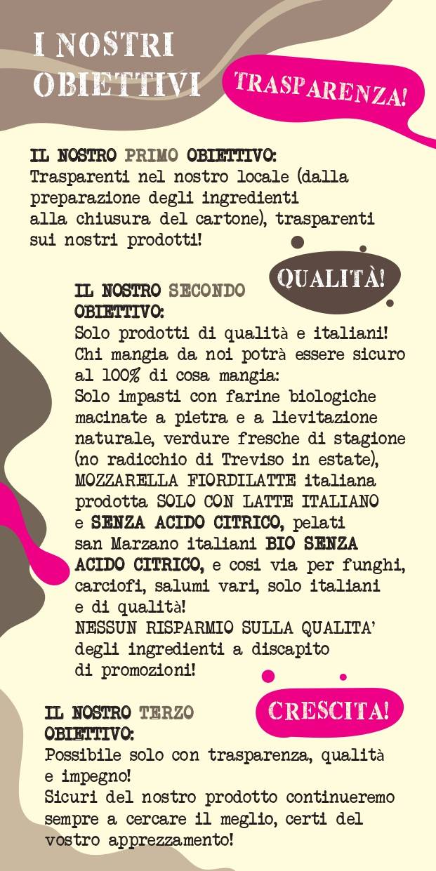 Menu di Pizzeria FuoriCentro 