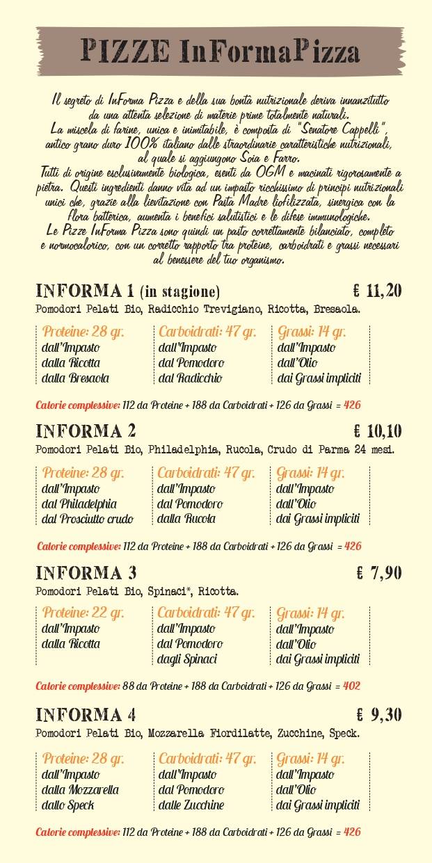 Menu di Pizzeria FuoriCentro 