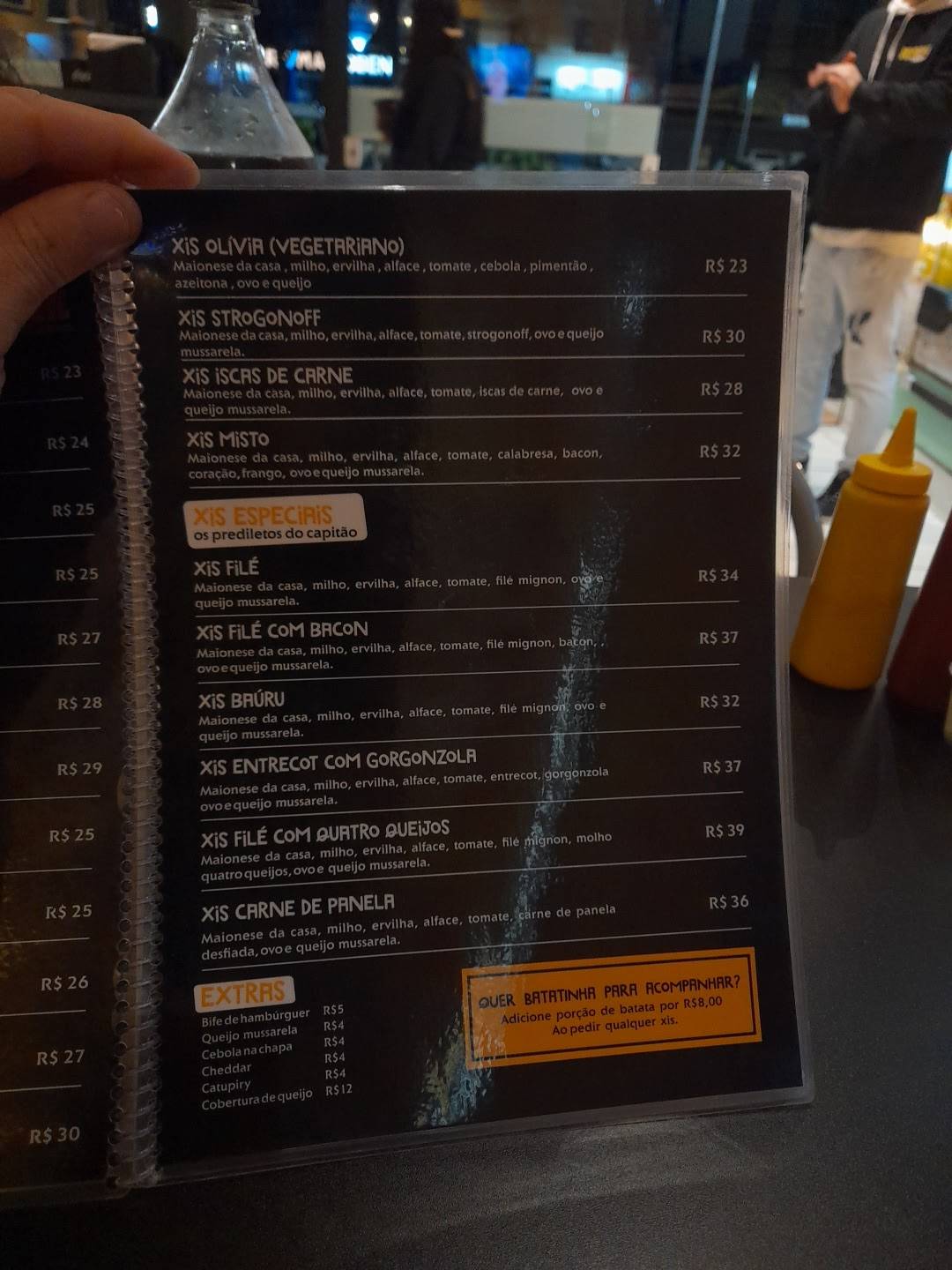 Popeye Lanches cardápio