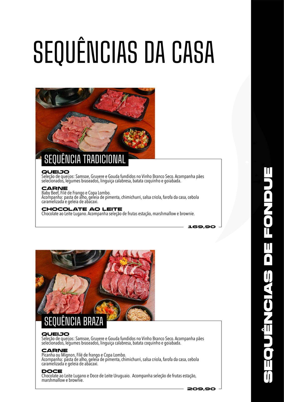 Rasen Braza - Parrilla & Fondue cardápio