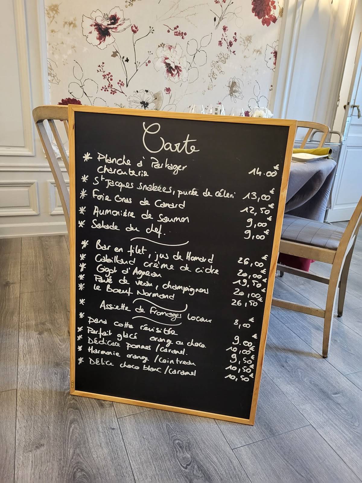 Menu de Restaurant "Le PARC"