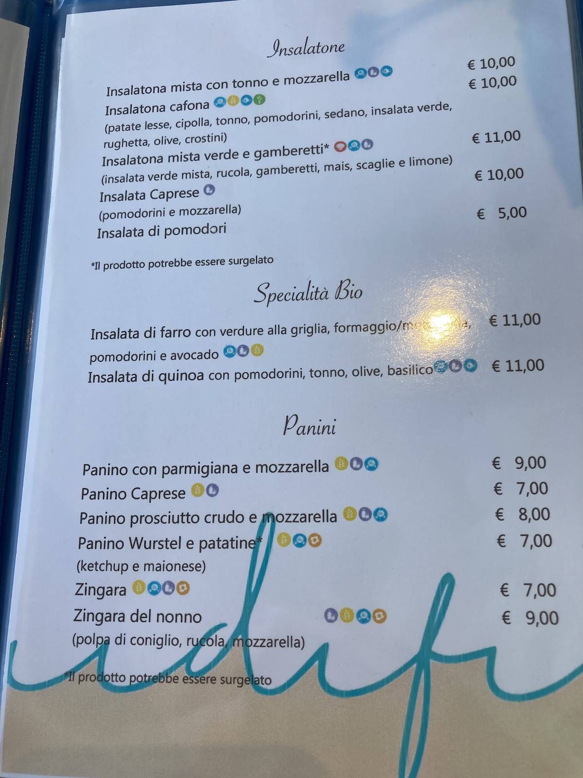 Menu di Ristorante "IL FARO" 