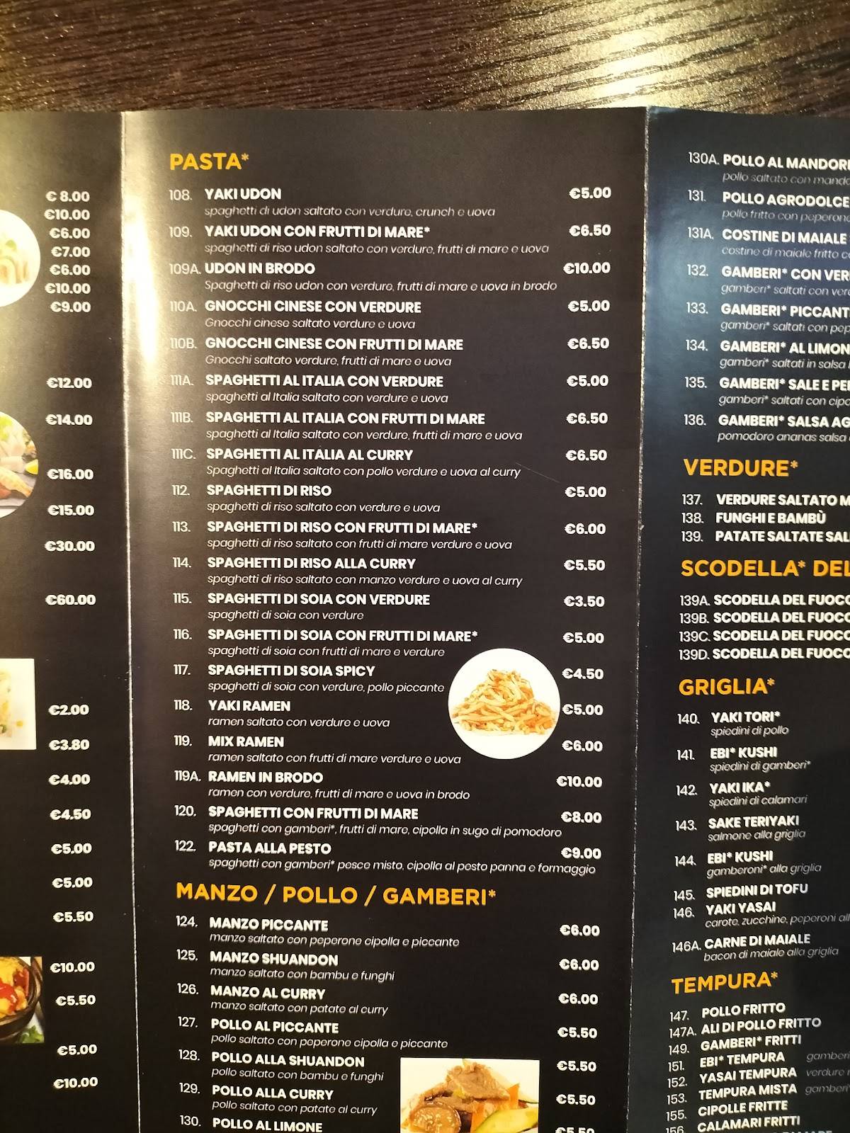 Menu di Ristorante sushi itoya 