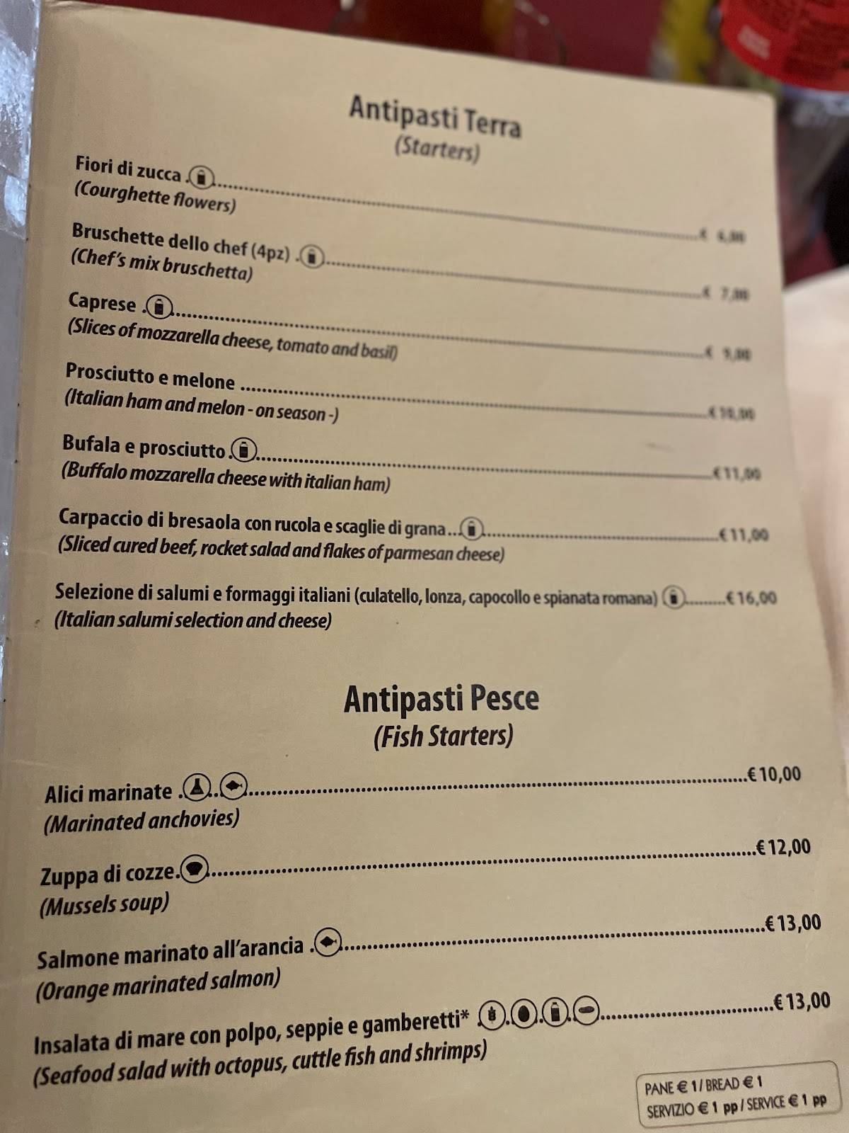 Menu di STRADAROMANA Restaurant 