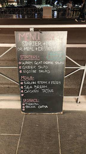 Menu de Restaurant Safran