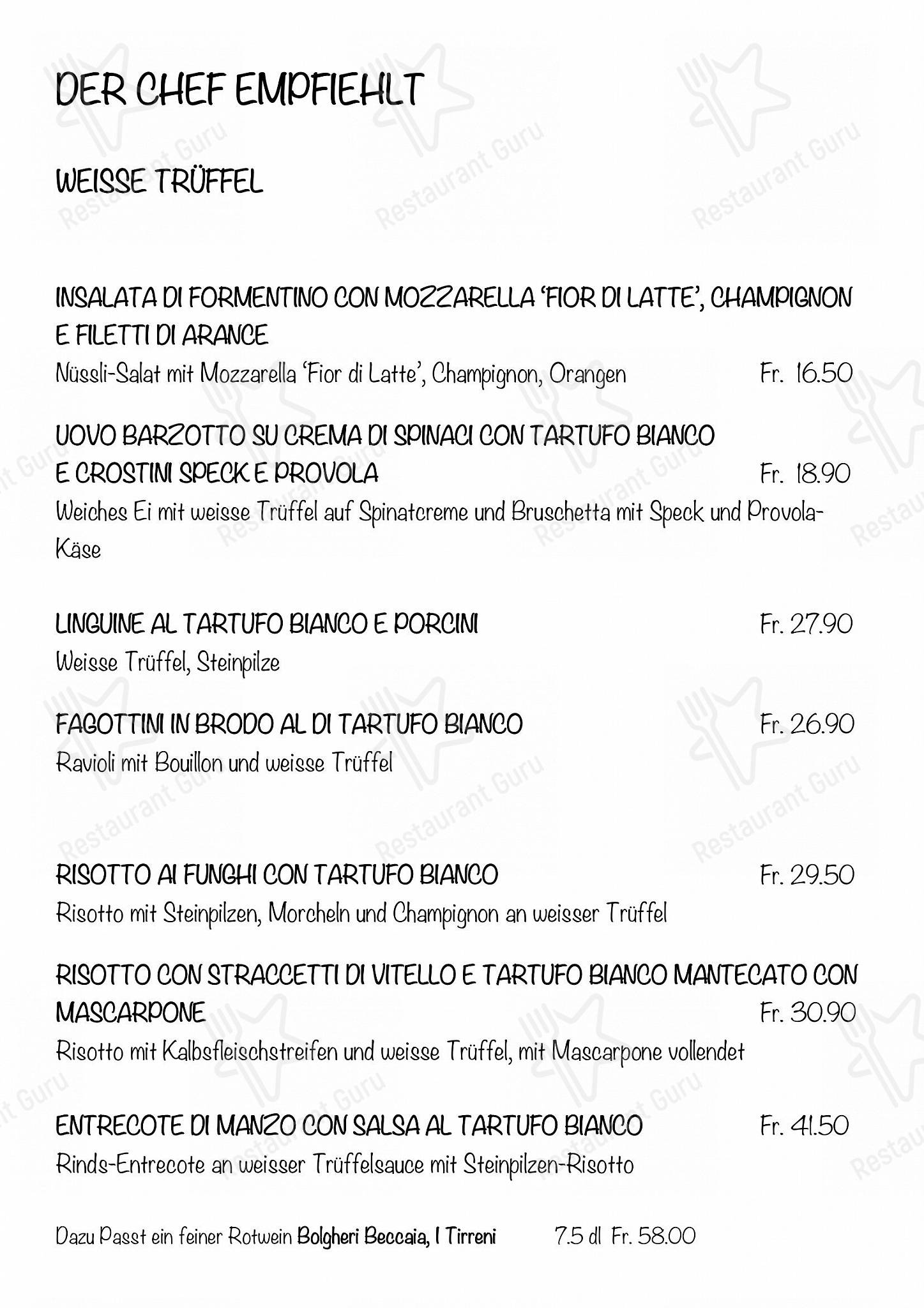 Salvi & Gino in Ingenbohl - Menu Full