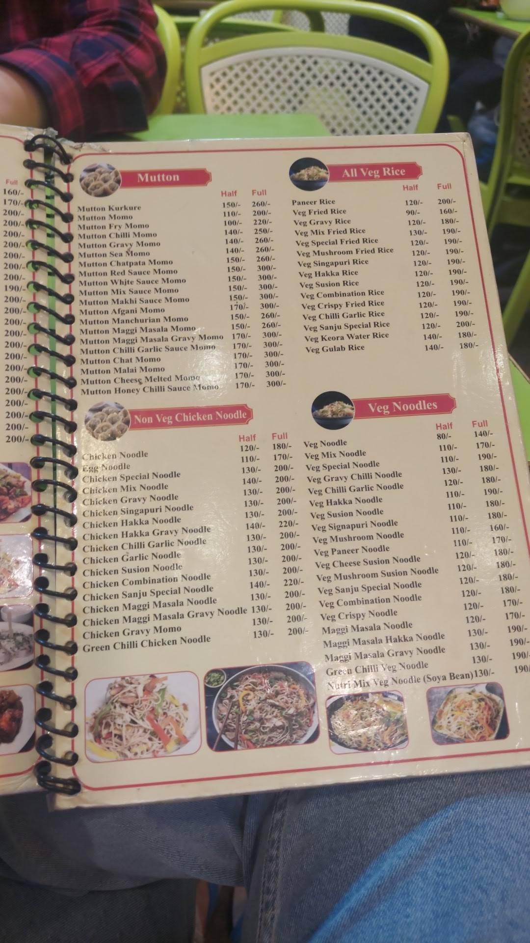 Sanju Chinese Fast Food menu