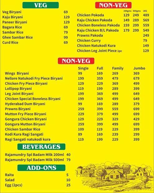 Satti Babu biryani - Uppal menu