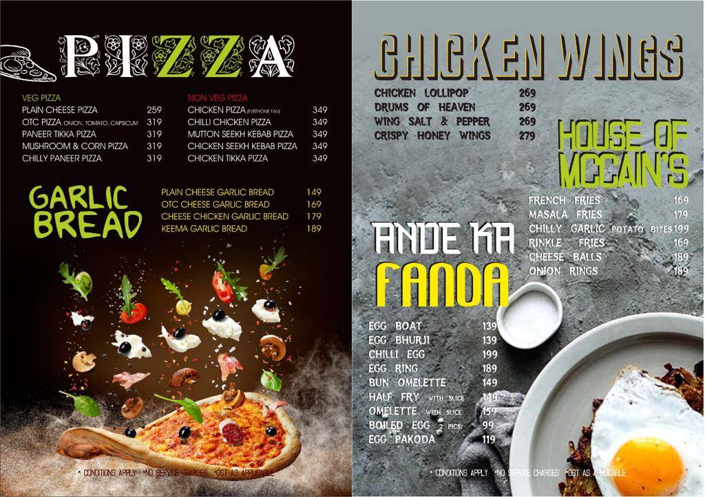 Spice Court Restaurant & Bar menu