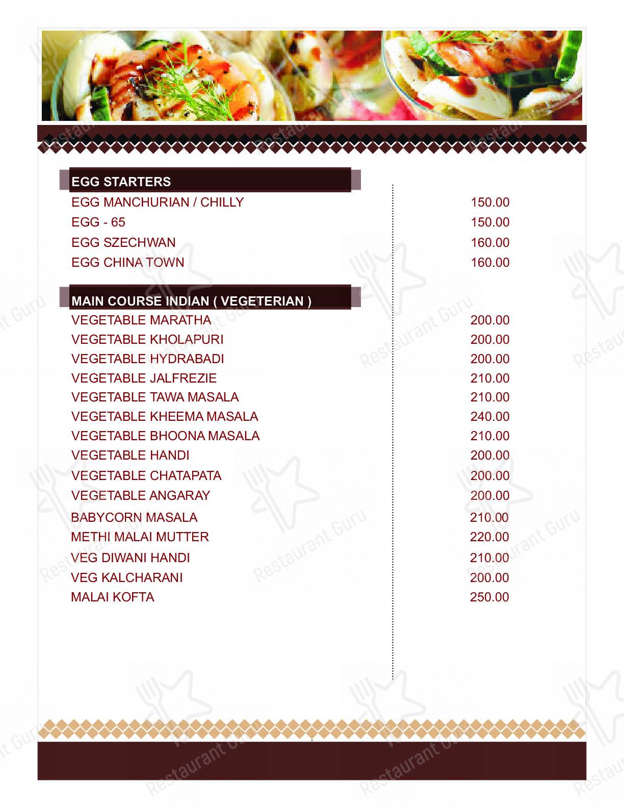Check out the menu for Spice Garden Gokak