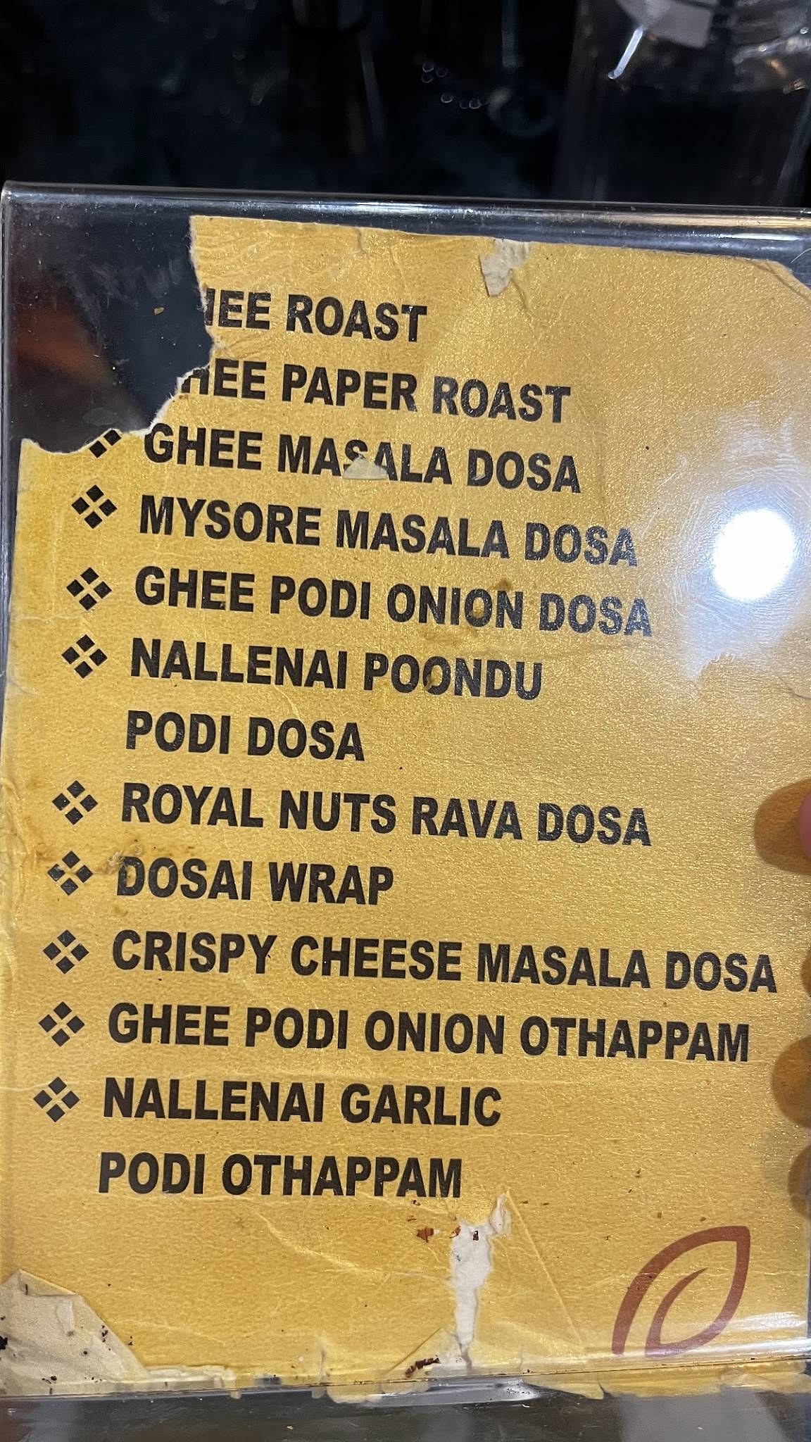 Sree Ariya Bhavan (Authentic Veg - Since 1964) menu