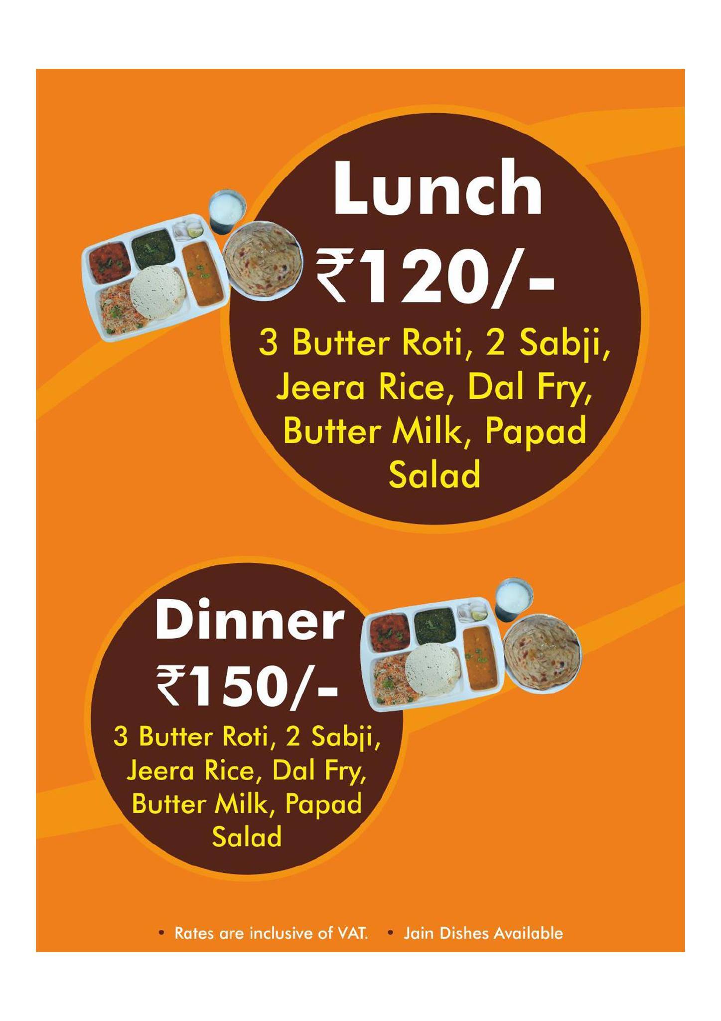 Tadka Restaurant menu